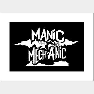 Manic Logo White Posters and Art